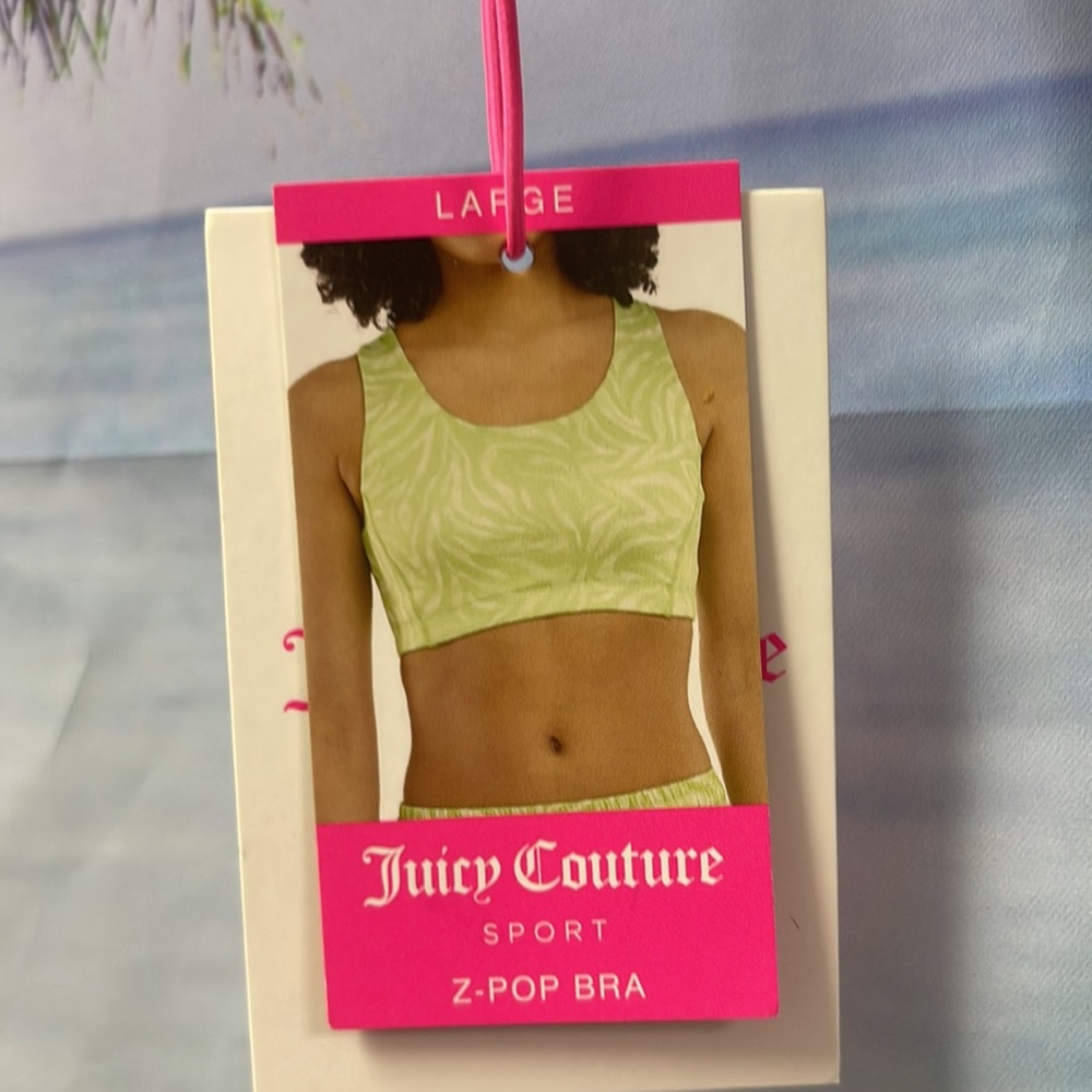 Brand new with tags Woman’s Juicy Couture Sport - Z-pop bra. Size is Large. - Picture 12 of 14